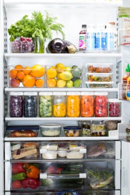 organized refrigerator photo