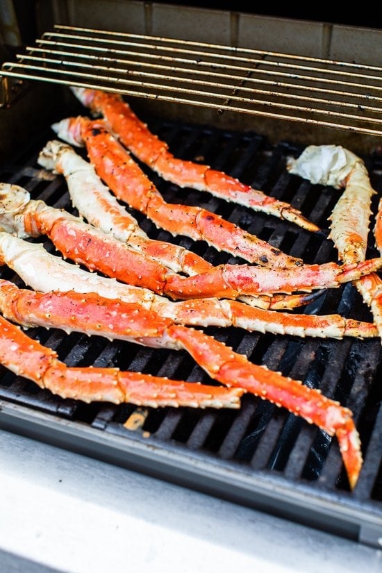 King Crab Legs on the grill