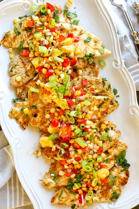 Zesty Lime Grilled Chicken with Pineapple Salsa