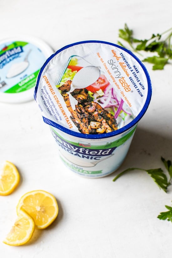 Stonyfield yogurt container
