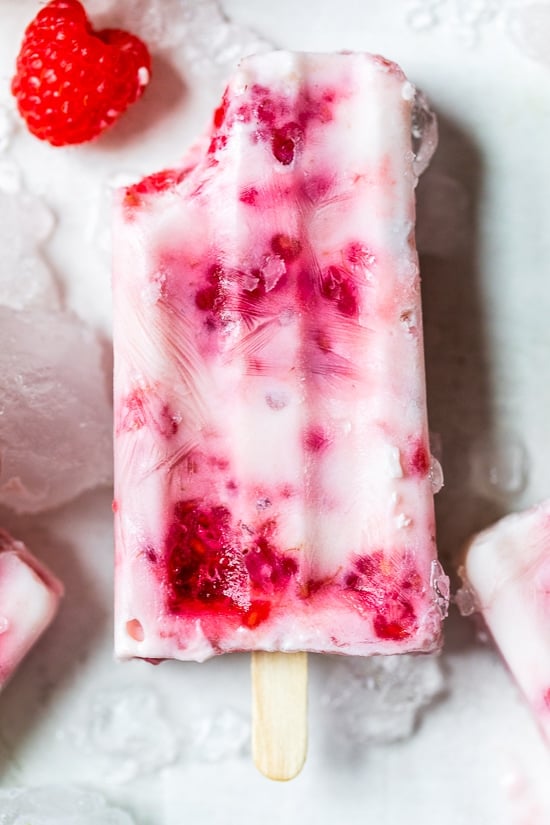 Raspberry Yogurt Ice Pops