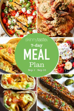 7 Day Healthy Meal Plan (Sept 7-13)