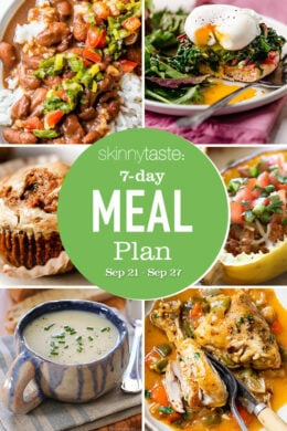 Healthy Meal Plan (Sept 21-27)