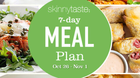 A free 7-day, flexible weight loss meal plan including breakfast, lunch and dinner and a shopping list. All recipes include calories and updated WW Smart Points.