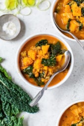 Lentil Soup with Butternut and Kale