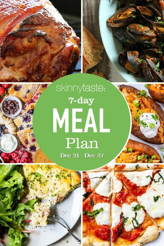 A free 7-day, flexible weight loss meal plan including breakfast, lunch and dinner and a shopping list. All recipes include calories and updated WW Smart Points.