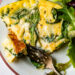 This protein-packed Cottage Cheese Egg Bake with spinach and chicken sausage is filling and delicious. Enjoy for breakfast, lunch, or dinner with a salad and some crusty bread.