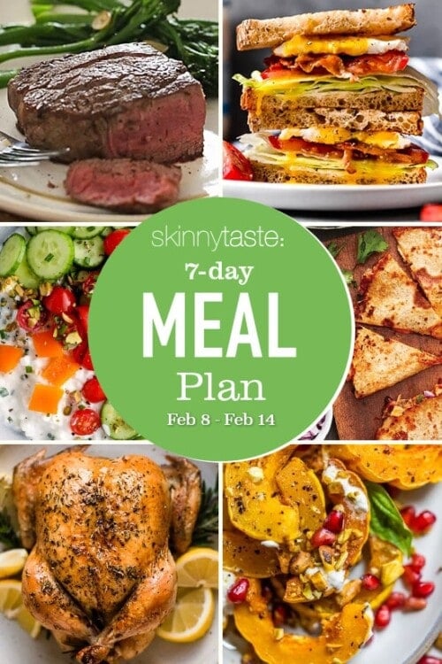 7 Day Healthy Meal Plan (Feb 8-14) - Skinnytaste