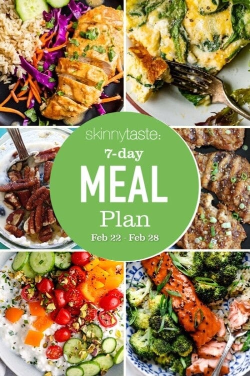 7 Day Healthy Meal Plan (Feb 22-28) - Skinnytaste