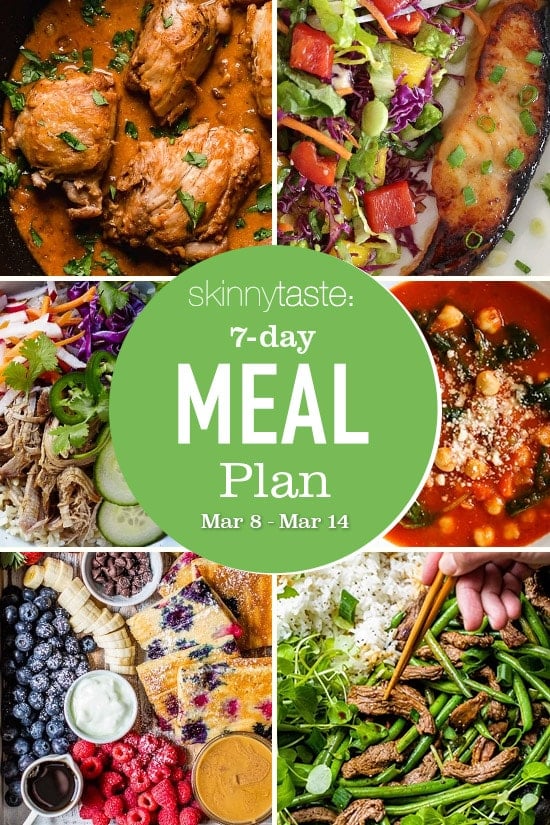 7-Day Healthy Meal Plan (March 8-14)