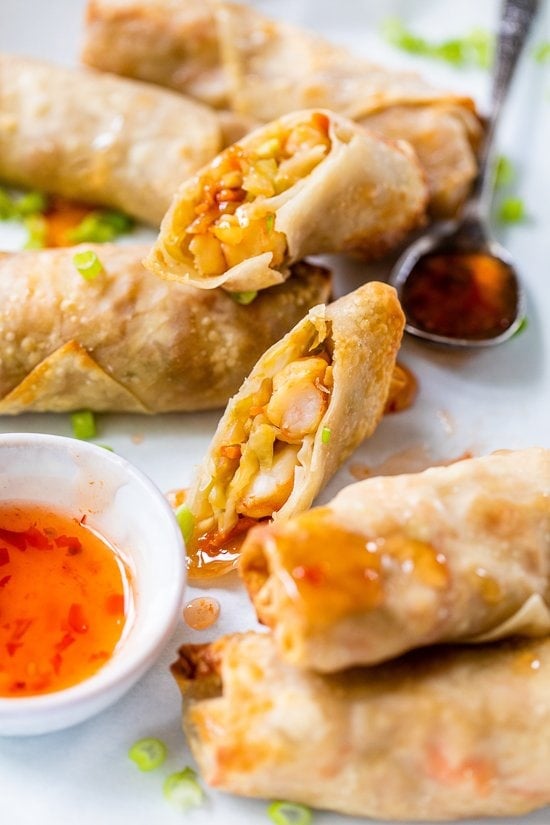 Crunchy Mini Shrimp Egg Rolls Recipe