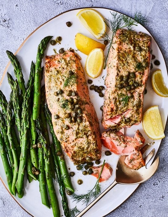 Mustard Salmon with Dill