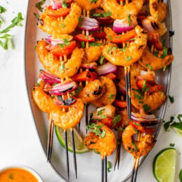 Red Curry Shrimp Skewers