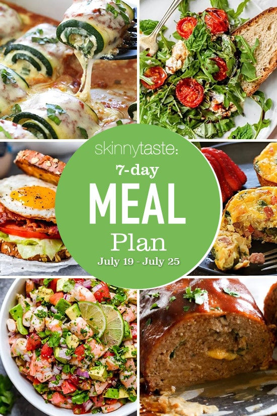 Weekly Meal Plan 286 July 19 July 25