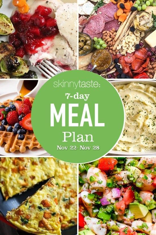 7 Günlük Sağlıklı Yemek Planı (22-28 Kasım)