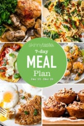 7 Day Healthy Meal Plan (Dec 13-19)
