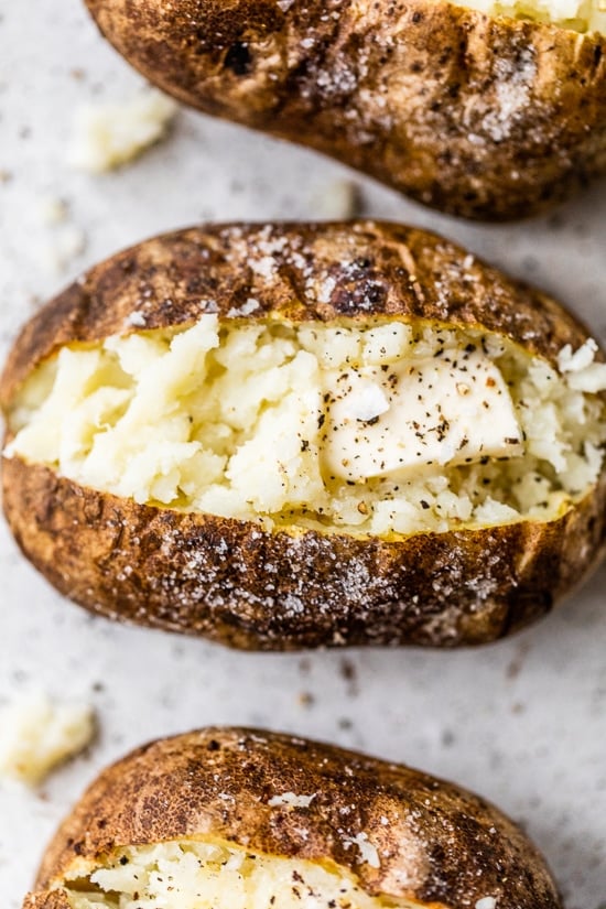 Baked Potatoes with buuter