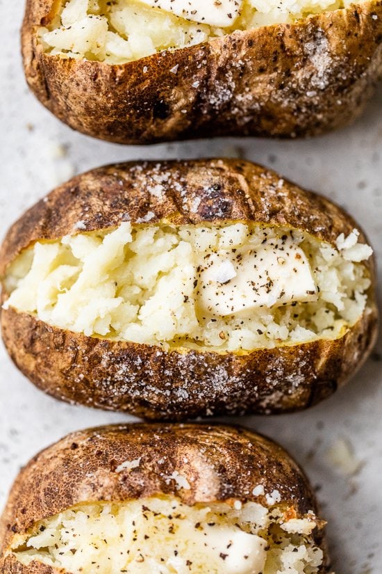 Baked Potatoes with buuter