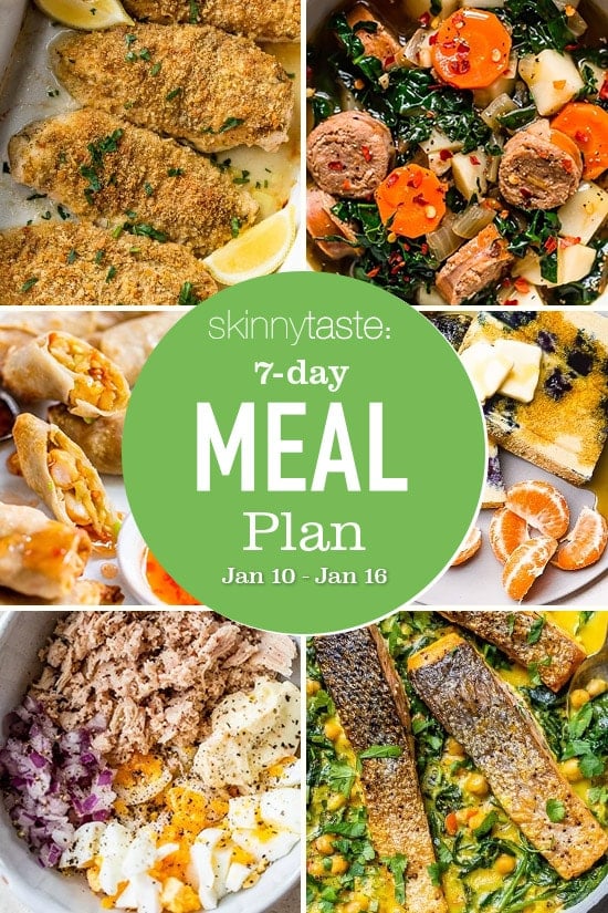 7 Day Healthy Meal Plan (Jan 10-16)