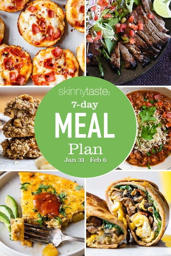 7 Day Healthy Meal Plan (Jan 31-Feb 6)