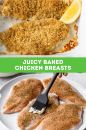 juicy baked chicken breasts