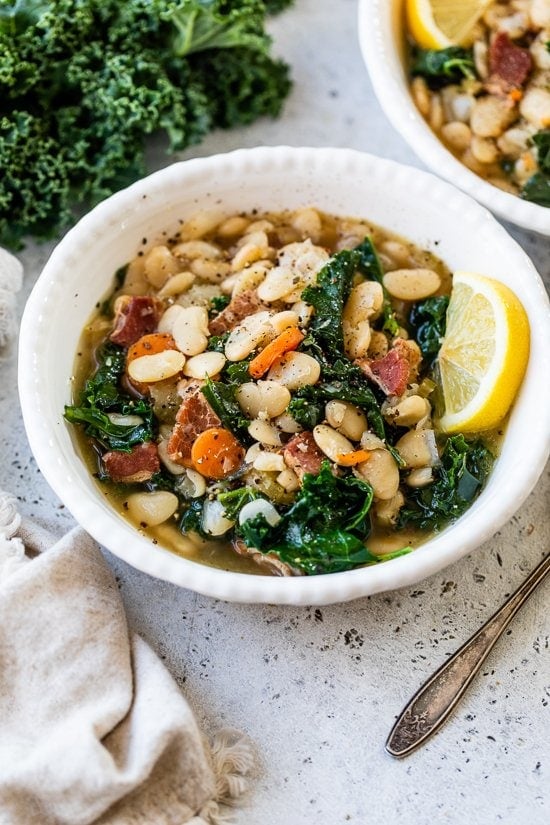 Brothy White Beans and Greens