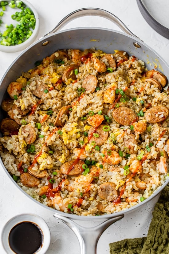 Fried Rice with shrimp and sausage