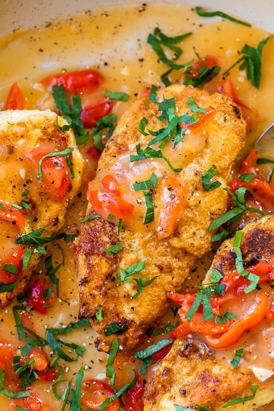 Chicken Breast with Hot Cherry Peppers