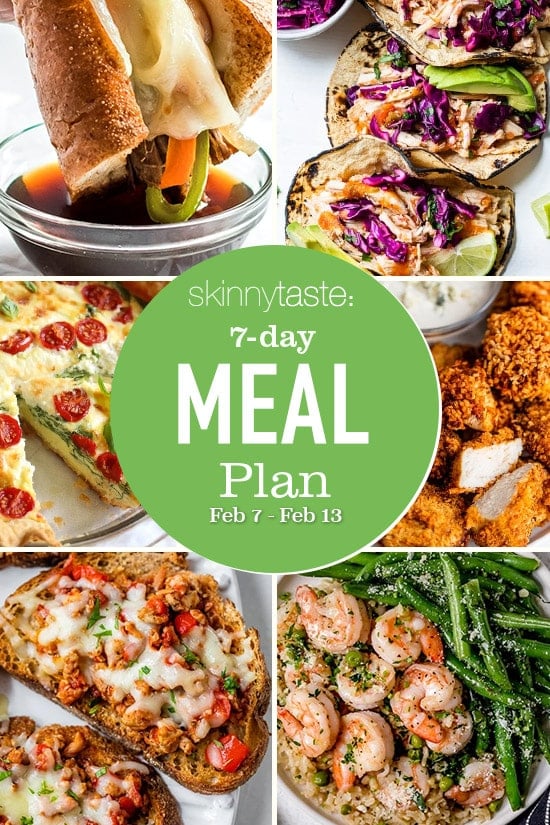 7 Day Healthy Meal Plan (Feb 7-13)
