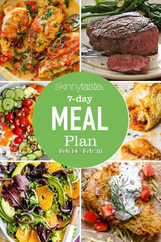 7 Day Healthy Meal Plan (Feb 14-20)