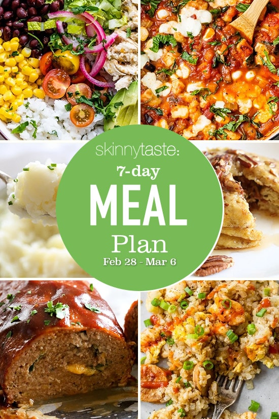 7 Day Healthy Meal Plan (Feb 28-March 6)