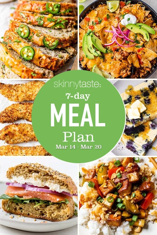 Plan de comidas saludables de 7 días (del 14 al 20 de marzo)