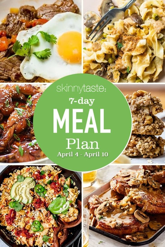 7 Day Healthy Meal Plan (April 4-10)