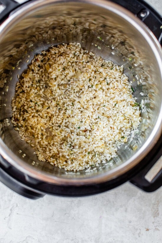 Risotto in the instant pot