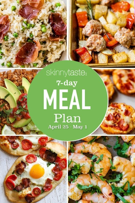 7 Day Healthy Meal Plan (April 25-May 1)