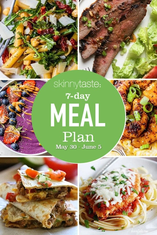 7 Day Healthy Meal Plan (May 30-June 5)