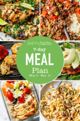 7 Day Healthy Meal Plan (May 9-15)