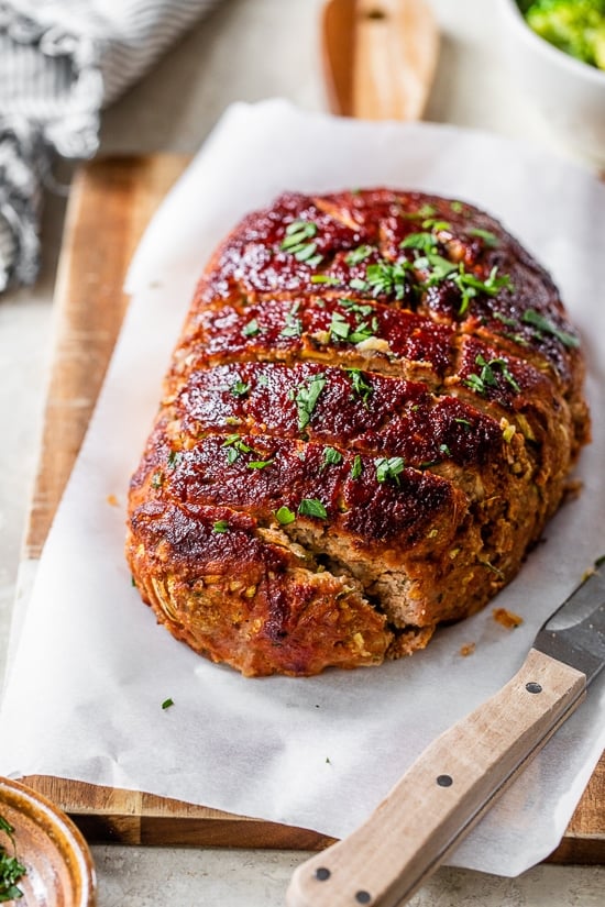 Zucchini and turkey meatloaf
