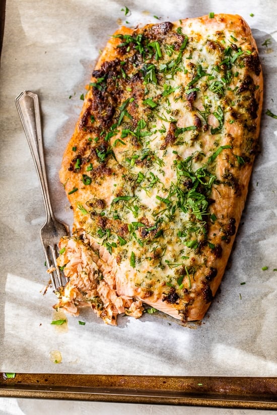 Parmesan-Herb Baked Salmon – Skinnytaste