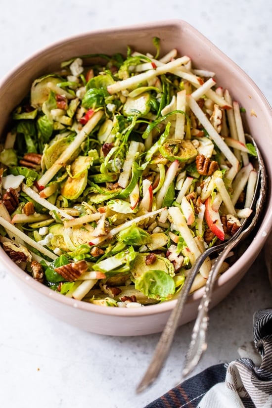 Brussels sprouts salad in the fall