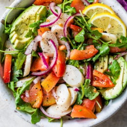 Lemony Hearts of Palm and Avocado Salad