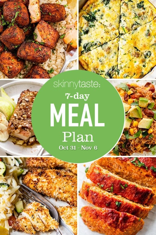 7 Day Wholesome Meal Plan (Oct 31-Nov 6)