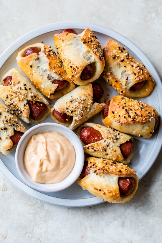 Mini Bagel Dogs 7 - Everything Bagel Pigs in a Blanket