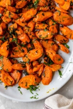 Roasted Carrots with herbs