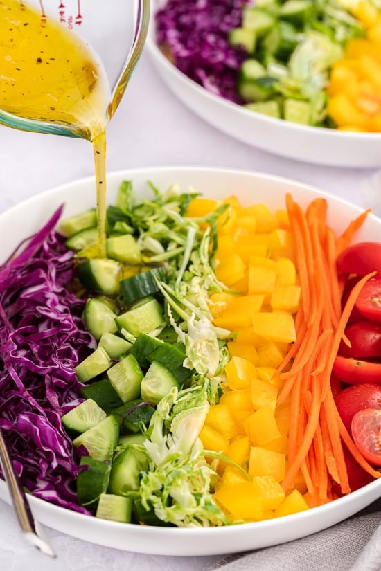 Rainbow Quinoa Salad Lemon Salad Dressing