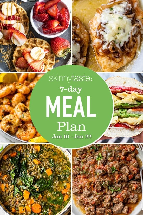 7 Day Healthy Meal Plan (Jan 16-22)