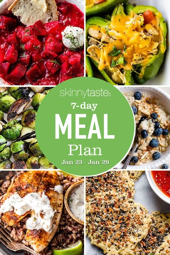 7 Day Wholesome Meal Plan (Jan 23-29)
