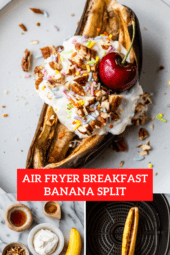 Air Fryer Breakfast Banana Split