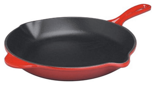 Le Creuset Enameled Cast-Iron 10-1/4-Inch Skillet with Iron Handle, Cherry