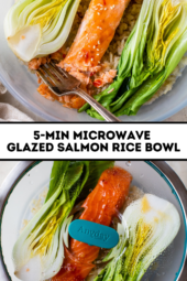 5-minute Microwave Salmon Rice Bowl